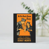 Donut-Poster 1945 Postkarte (Stehend Vorderseite)
