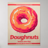 Donut Poster Retro Kitchen Art Retro Kitchen Poste (Vorne)