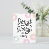 Donut Postkarte (Stehend Vorderseite)