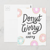 Donut Postkarte (Vorne/Hinten)