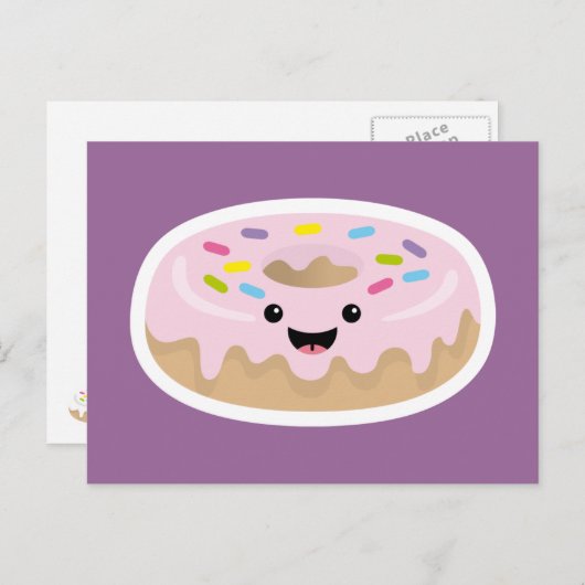 Donut Postkarte (Vorne/Hinten)