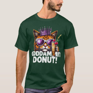 Donut Princess Cat Memeee Kawaii Funny Cartoon Sty T-Shirt