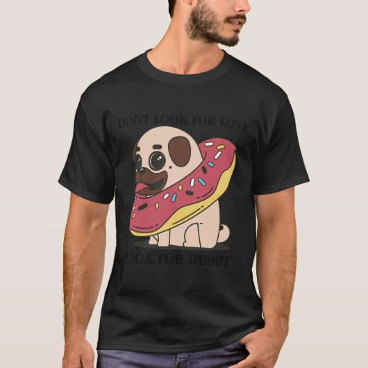Donut Pug 719 T-Shirt (Vorderseite)