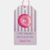 Donut Pun Funny Niedlich Danke Geschenkanhänger (Vorderseite)