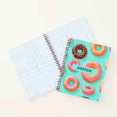 Donut Rainbow Personalisiertes Muster Notizblock (Innenseite)