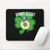 Donut Resist Funny Police Officer Irish St Patrick Mousepad (Mit Mouse)