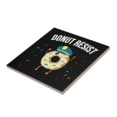 Donut Resist Meme Funny Police Officer Unterstützu Fliese (Seite)