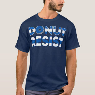 Donut Resist Thin Blue Line Polizist Polizeibeamte T-Shirt