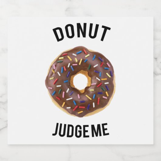 Donut Richter Bierflaschenetikett (Einzelnes Label)