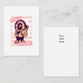 Donut Richter witzige Puns Visitenkarte (Vorne/Hinten)