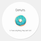 Donut Round Sticker (Vorderseite)