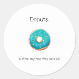 Donut Round Sticker