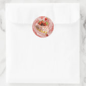 Donut Runder Aufkleber (Tasche)