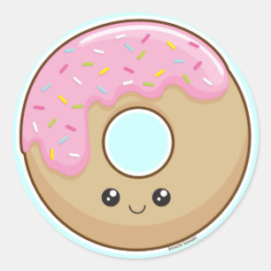 Donut Runder Aufkleber