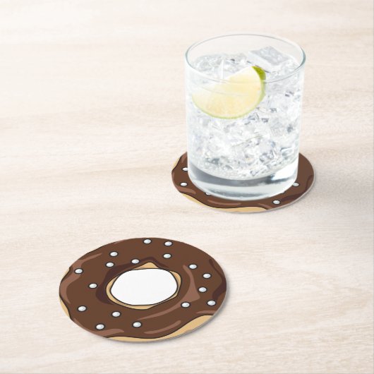 Donut Runder Pappuntersetzer (Vor Ort)