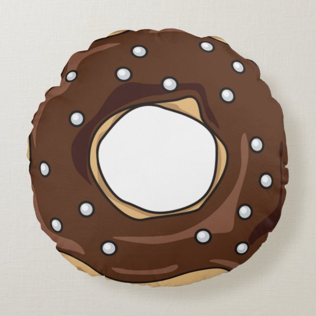 Donut Rundes Kissen (Vorderseite)