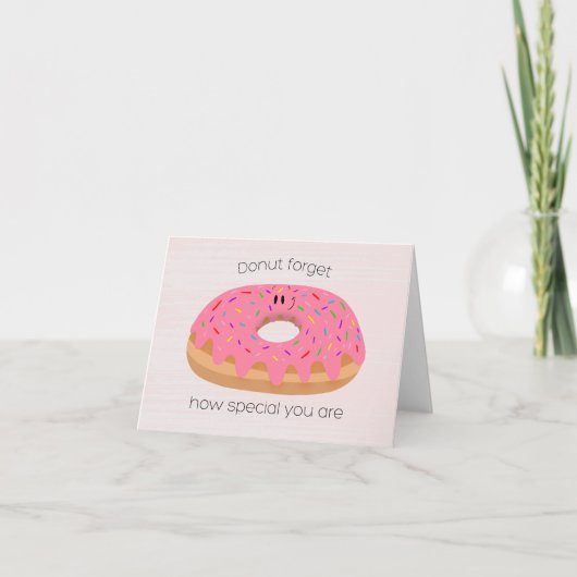 Donut-Schätzung Dankeskarte (Vorderseite)
