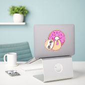 Donut-Schlamm 1 Aufkleber (Laptop auf Schreibtisch)
