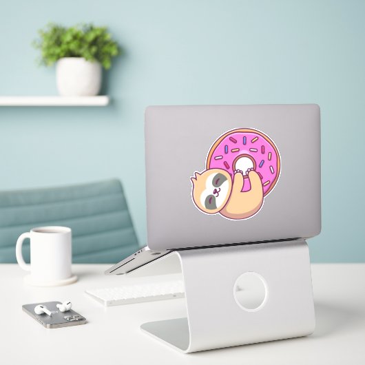 Donut-Schlamm 1 Aufkleber (Laptop auf Schreibtisch)