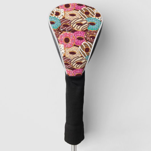Donut, Schokolade Donut und Schokolade zum Snack Golf Headcover (Vorderseite)