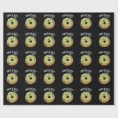Donut sein salty Funny Donut Pun Dark BG Geschenkpapier (Flach)