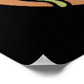 Donut sein salty Funny Donut Pun Dark BG Poster (Ecke)