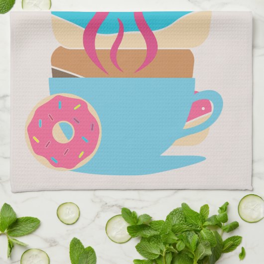 Donut Shop A Geschirrtuch (Gefaltet)