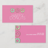 Donut Shop Bäckerei Caffe Pasty Visitenkarte (Vorne/Hinten)