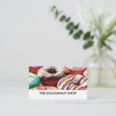 Donut-Shop-Bild Businesscards Visitenkarte (Stehend Vorderseite)