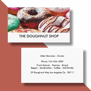 Donut-Shop-Bild Businesscards Visitenkarte