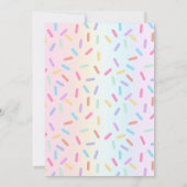 Donut Shop Rainbow Girls Donut Birthday Party Einladung (Rückseite)