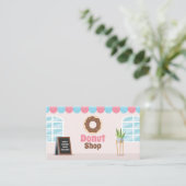 Donut Shop Sprinkles Business Card Visitenkarte (Stehend Vorderseite)