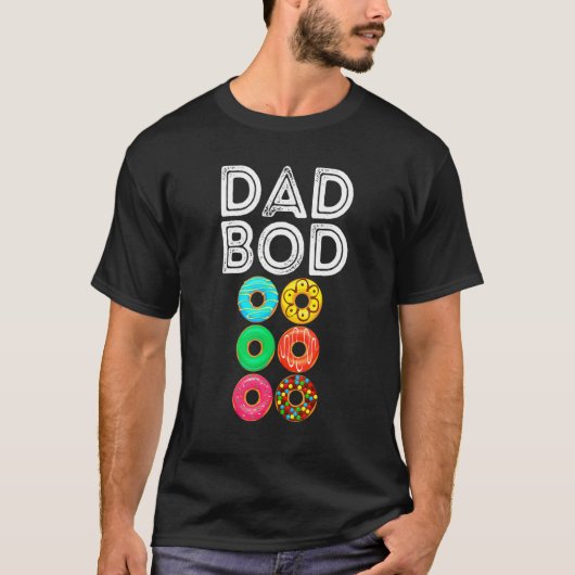 Donut Six Pack Daddy Gym Vater Donut Bod Doughnut T-Shirt (Vorderseite)