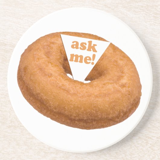 Donut-Spaß-benutzerdefinierter Untersetzer (Vorne)