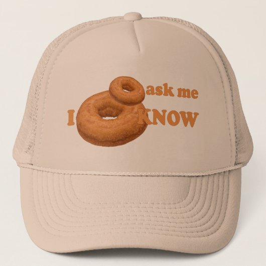 Donut-Spaß-Hüte - Farbe auswählen Truckerkappe (Vorderseite)