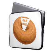Donut Spaß - individueller Laptop-Ärmel Laptopschutzhülle (Vorderseite Links)
