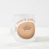 Donut Spaß Tasse - wählen Sie Stil, Farbe (Vorderseite Links)