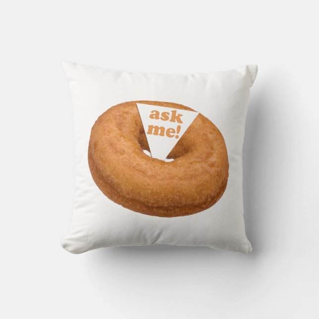 Donut Spaß Zollwerfer Kissen (Vorderseite)