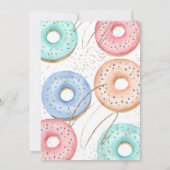 Donut Sprinkle Babydusche, mit Liebe gesprinkt Einladung (Rückseite)