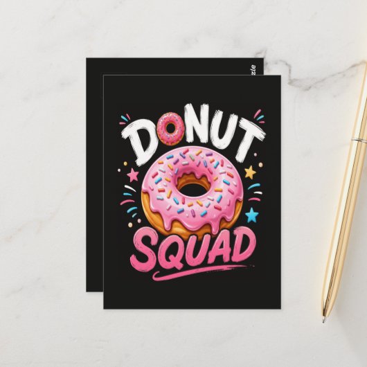 Donut-Sprinkle-Güte Lustig Postkarte (Vorderseite/Rückseite Beispiel)