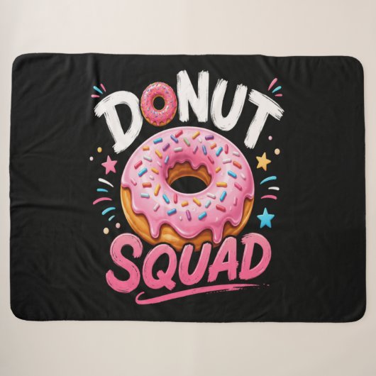 Donut-Sprinkle-Güte Lustig Sherpadecke (Vorderseite (Horizontal))