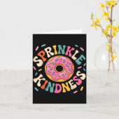 Donut Sprinkle Kindness Funny Doughnut Lover Girls Karte (Gelbe Blume)