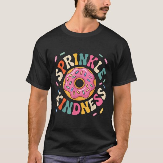 Donut Sprinkle Kindness Funny Doughnut Lover Girls T-Shirt (Vorderseite)