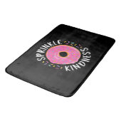 Donut Sprinkle Kindness Funny Girls - Frauen Dough Badematte (Schrägansicht)
