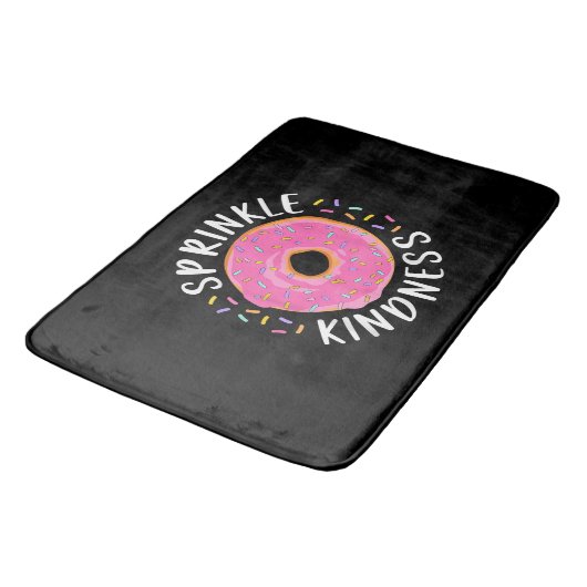 Donut Sprinkle Kindness Funny Girls - Frauen Dough Badematte (Schrägansicht)