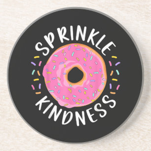 Donut Sprinkle Kindness Funny Girls - Frauen Dough Getränkeuntersetzer