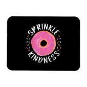 Donut Sprinkle Kindness Funny Girls - Frauen Dough Magnet (Horizontal)