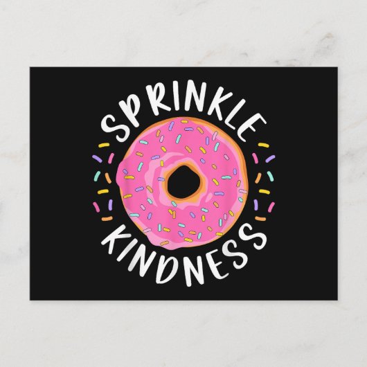 Donut Sprinkle Kindness Funny Girls - Frauen Dough Postkarte (Vorderseite)