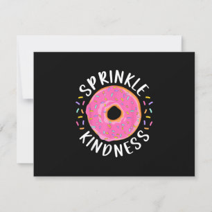 Donut Sprinkle Kindness Funny Girls - Frauen Dough RSVP Karte