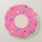 Donut Sprinkle Pillow Rundes Kissen (Rückseite)